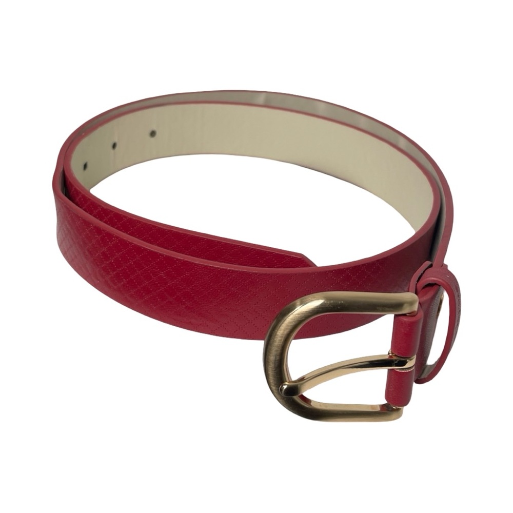 Nanette Lepore Elegant Red Leather Belt 105cm